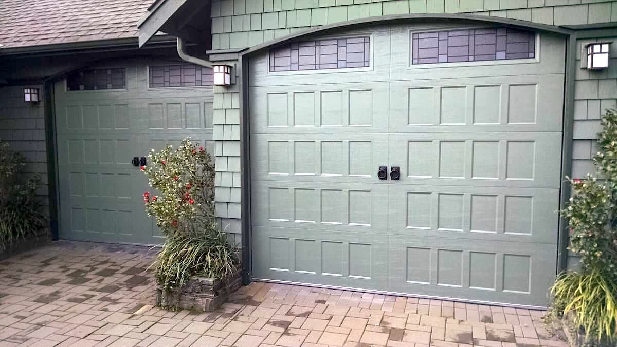 New garage door installation — Lake Washington home