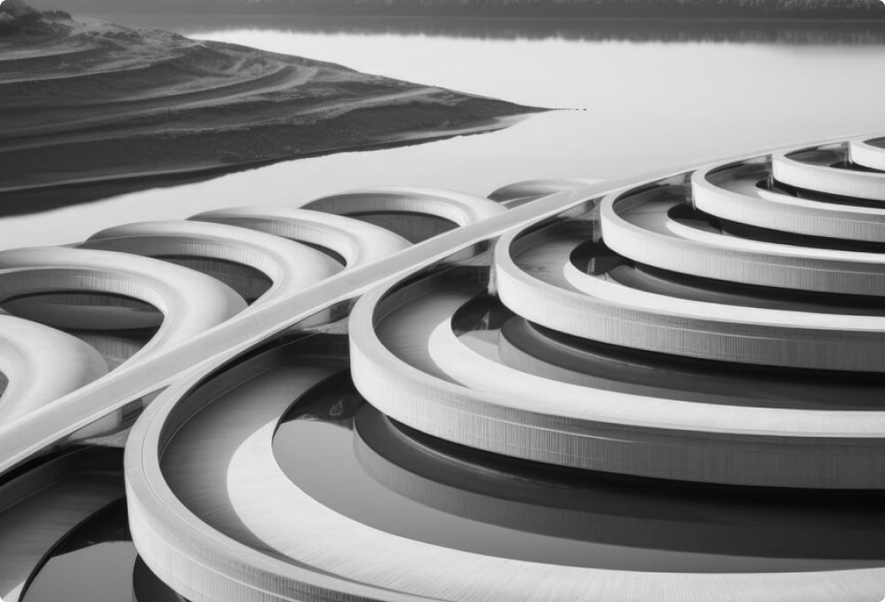 Abstract architectural rendering representing AI agents and assistants